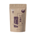 Dark beige sealed packaging bag with maroon designs and Japanese and English writing for Iribancha "smoky aroma" teabags
